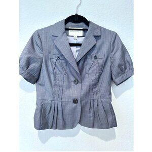 Banana Republic Short-Sleeve Pinstripe Blazer